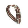 CINTURINO NYLON UNIVERSALE RICAMBIO OROLOGIO LARGHEZZA 20MM MARRONE VEROS