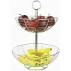 CIOTOLA CESTO FRUTTA ELLISSE SUPPORTO CASA TAVOLO DA PRANZO ACCESSORI 2 LIVELLI
