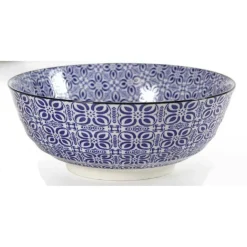 CIOTOLA TONDA MULTIUSO MARRAKECH 21X21X8,2CM CERAMICA DECORATA COLORI ASS 771590