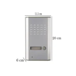 CITOFONO PER ESTERNO ESTERNI A 2 FILi PULSANTE APERTURA CANCELLO LUCKARM 3208A