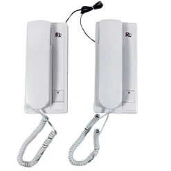 CITOFONO RL-209 INTERFONO A PARETE CON 2 CORNETTE CASA UFFICIO ABITAZIONE CW594