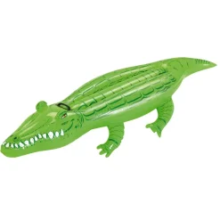 COCCODRILLO CAVALCABILE SALVAGENTE GIGANTE GIOCO GONFIABILE 168 X 79 CM