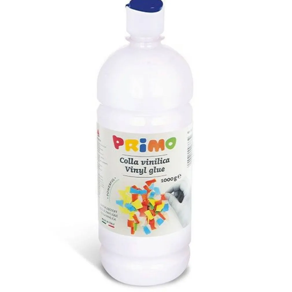 COLLA VINILICA BIANCA FLACONE DA 1000 GR 1KG PER USO SCUOLA UFFICIO FAI DA TE