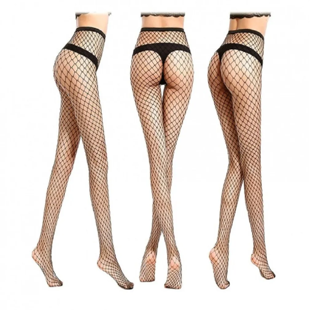 COLLANT A RETE VITA ALTA PANTYHOSE MOD SW-2 CALZE ELASTICIZZATE MAGLIA MEDIA