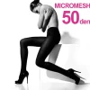 COLLANT CALZE DONNA OPACO CON MICROFIBRA MICROMESH 50 DEN COLORE NERO TG. UNICA