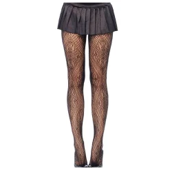 COLLANT CALZE FANTASIA GEOMETRICA INTIMO DONNA LINGERIE RETE RICAMATO