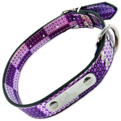 COLLARE PER CANI CUCCIOLI GATTI ANIMALI IN CUOIO CON TARGA 50 CM IN VARI COLORI