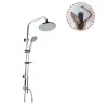 COLONNA DOCCIA SALISCENDI MISCELATORE CROMATO RUBINETTO SOFFIONE 69125 BAGNO