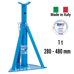 Colonnetta E CAVALLETTO PER sostegno autovetture portata Ton. 1 OMCN110