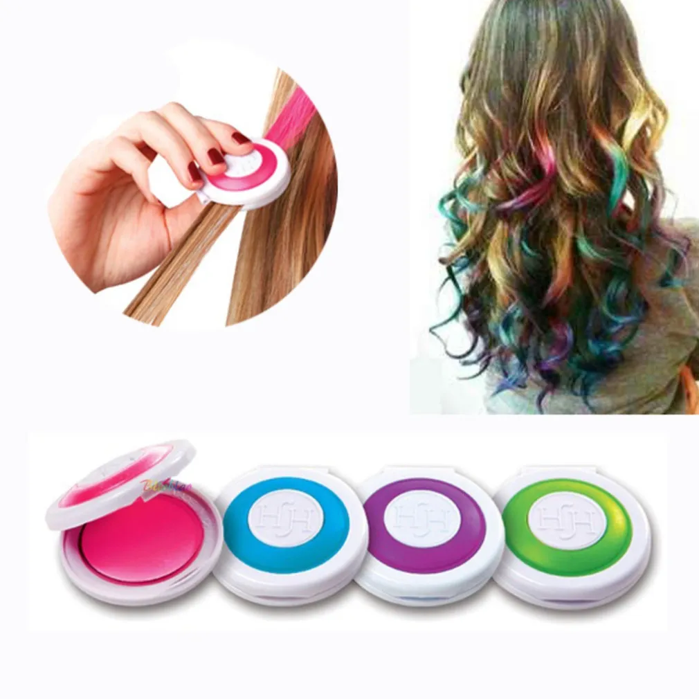 COLORI TINTA TEMPORANEI PER CAPELLI IN QUATTRO COLORAZIONI BLU VERDE ROSA VIOLA