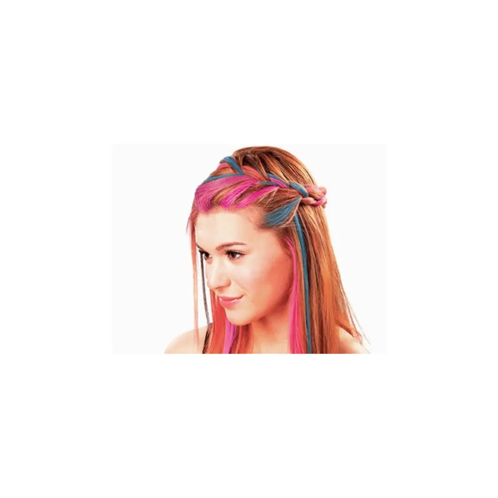 COLORI TINTA TEMPORANEI PER CAPELLI IN QUATTRO COLORAZIONI BLU VERDE ROSA VIOLA