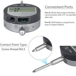 COMPARATORE CENTESIMALE DIGITALE CON DISPLAY 0-25,4MM/0,5
