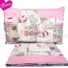 COMPLETO DA LETTO LENZUOLA IN FLANELLA EFFETTO 3D CON FEDERE COPRI CUSCINI ROSE