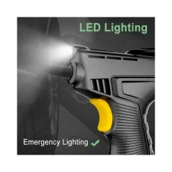 COMPRESSORE AD ARIA PER AUTO PORTATILE 12V PRESSIONE RUOTE CON DISPLAY LED 120W