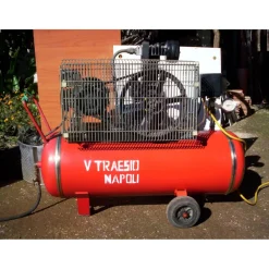 COMPRESSORE CARRELLATO DIRETTO COASSIALE 50 LT ARIA COMPRESSA MOTORE ELETTRICO