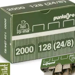 CONF. 2000 PUNTI PER GRAFFATRICE 128 24/8 SPILLATRICE ROMEO MAESTRI FINITURA ORO