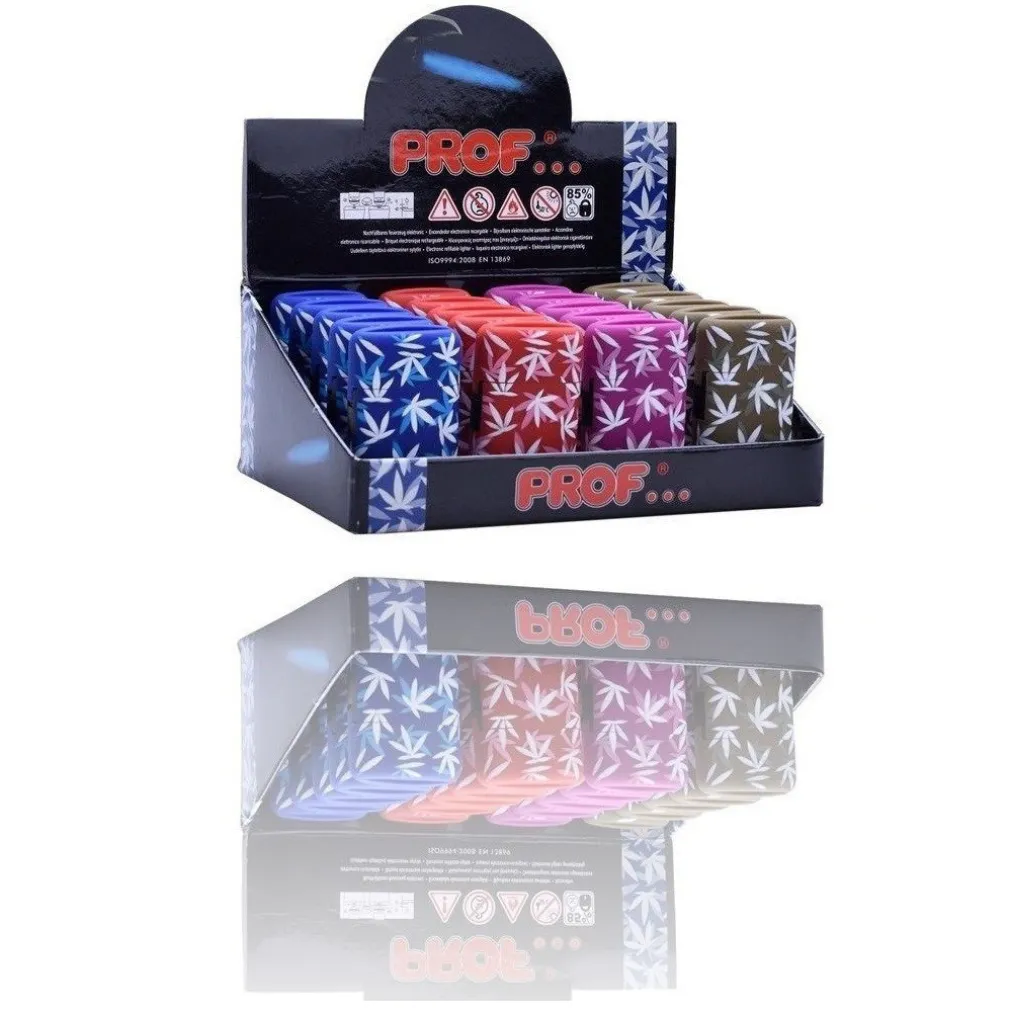 CONFEZIONE BOX 20 PZ ACCENDINI ELETTRONICI RICARICABILI CAPSULE LEAVES