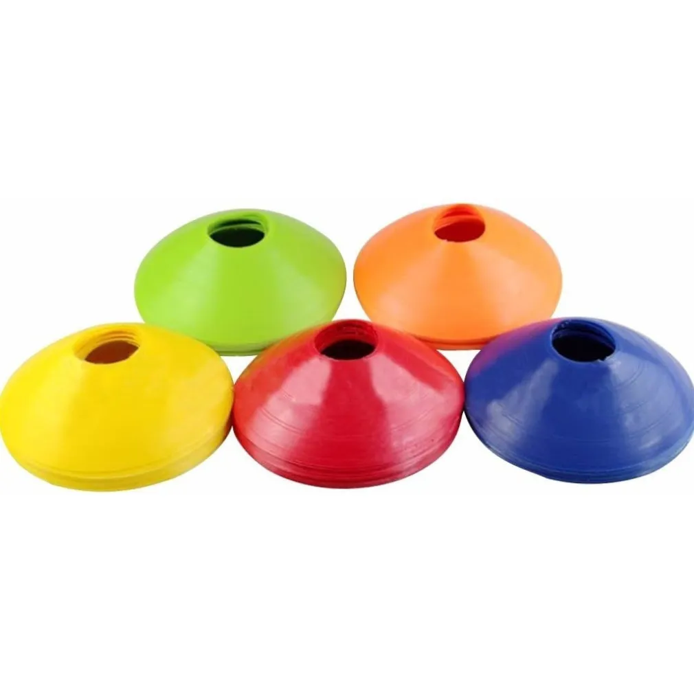 CONFEZIONE DA 10 PEZZI CONI A DISCO PER IL CALCIO BASKET AGILITY FORMAZIONE