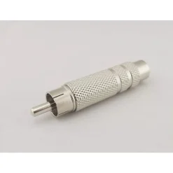CONNETTORE ADATTATORE CONVERTITORE AUX DA 6,5MM F STEREO AUDIO A SPINA RCA C-071