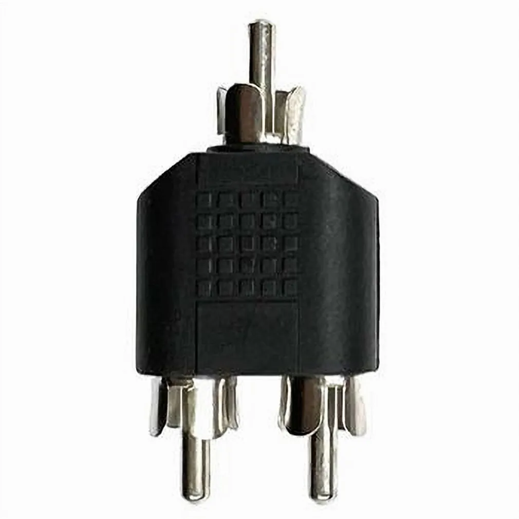 CONNETTORE ADATTATORE SPLITTER SPINA RCA MASCHIO A 2XRCA MASCHIO AUDIO RCA C-027