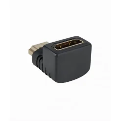 CONNETTORE ADATTATORE VIDEO HDMI MASCHIO A HDMI FEMMINA ANGOLO RETTO 90° TV C-063