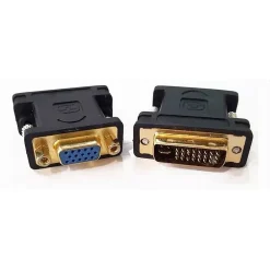 CONNETTORE ADATTATORE VIDEO TV DA VGA FEMMINA A DVI MASCHIO CONVERTITORE C-053