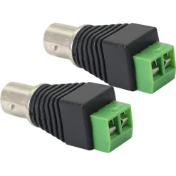 CONNETTORE BNC FEMMINA 220V ADATTATORE AUDIO VIDEO TELECAMERA SORVEGLIANZA C-041