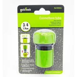 CONNETTORE CON INNESTO RAPIDO CON ACQUASTOP PER TUBO DA 3/4″ 1.9CM 65MM 90021