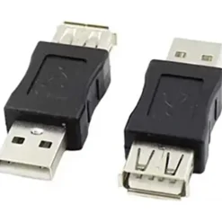 CONNETTORE DATI ADATTATORE USB MASCHIO-USB FEMMINA PRESA ACCOPPIATORE CAVO C-060