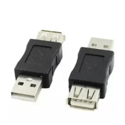 CONNETTORE DATI ADATTATORE USB MASCHIO-USB FEMMINA PRESA ACCOPPIATORE CAVO C-060