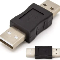 CONNETTORE DATI ADATTATORE USB MASCHIO-MASCHIO SPINA ACCOPPIATORE COMPUTER C-064