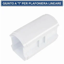 CONNETTORE GIUNTO DIRITTO PER CONNESSIONI PLAFONIERE LINEARI RACCORDABILI YL20-D
