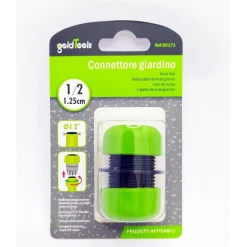 CONNETTORE GIUNZIONE TUBI DA 1/2″ INNESTO RIPARATORE IN PLASTICA GIARDINO 92171
