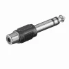 CONNETTORE JACK 6.5MM MASCHIO SPINA A RCA FEMMINA AUDIO ADATTATORE MAXTECH C-016
