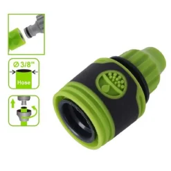 CONNETTORE RACCORDO CON INNESTO RAPIDO PER TUBO DA 3/8" 9MM IN PLASTICA 94765