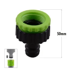 CONNETTORE RAPIDO CON FILETTO FEMMINA DA 3/4″ A 1″ PER TUBO RUBINETTO 50MM 90025