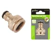 CONNETTORE RUBINETTO TUBO 1/2" & 3/4" RACCORDO RAPIDO UNIVERSALE GIARDINO 57055