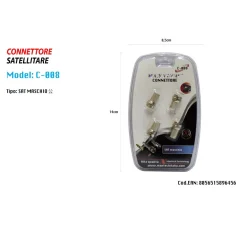 CONNETTORE SATELLITARE PER TV ATTACCO SPINOTTO MASCHIO ANTENNA SAT MAXTECH C-008