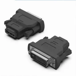 CONNETTORE VIDEO ADATTATORE DA DVI MASCHIO A HDMI FEMMINA TV CONVERTITORE C-054