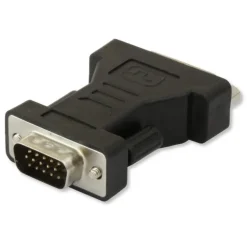 CONNETTORE VIDEO ADATTATORE VGA MASCHIO A DVI FEMMINA TV CAVO CONVERTITORE C-056
