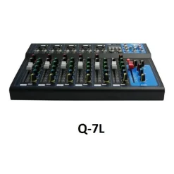 CONSOLE MISSAGGIO MIXER PROFESSIONALE 7 CHANNEL MIXING SERIE USB BLUETOOTH Q-7L