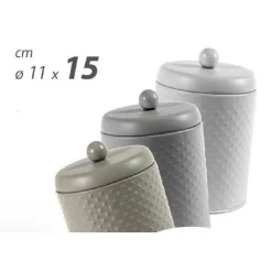 CONTENITORE BARATTOLO HAMMER MULTIUSO 11X15CM IN METALLO COLORI ASSORTITI 783388