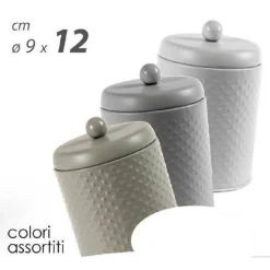 CONTENITORE BARATTOLO HAMMER MULTIUSO IN METALLO COLORI ASSORTITI 9X12 CM 783395