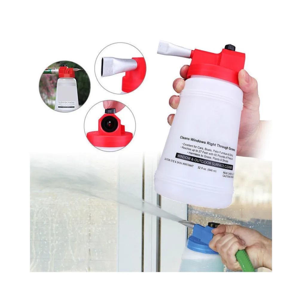 CONTENITORE DETERGENTE PULIZIA VETRI AUTO POMPA PULISCI FINESTRE FULLER CRYSTAL