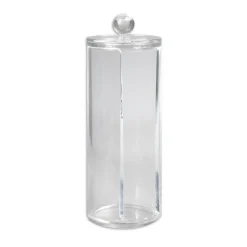 CONTENITORE DISPENSER DISCHETTI COTONE STRUCCANTI FORO COPERCHIO ORGANIZER 10240