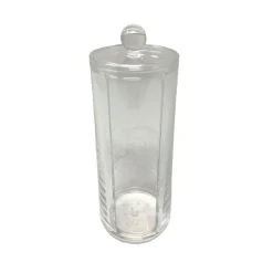 CONTENITORE DISPENSER DISCHETTI COTONE STRUCCANTI FORO COPERCHIO ORGANIZER 10240