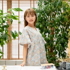 CONTENITORE ORGANIZER PER COSMETICI A 3 SCOMPARTI TRASPARENTE CON COPERCHIO IN LEGNO 10827