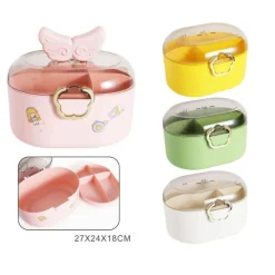 CONTENITORE ORGANIZZATORE PER CASSETTI ARREDAMENTO COLORE VERDE DIM. 27X24X18 CM