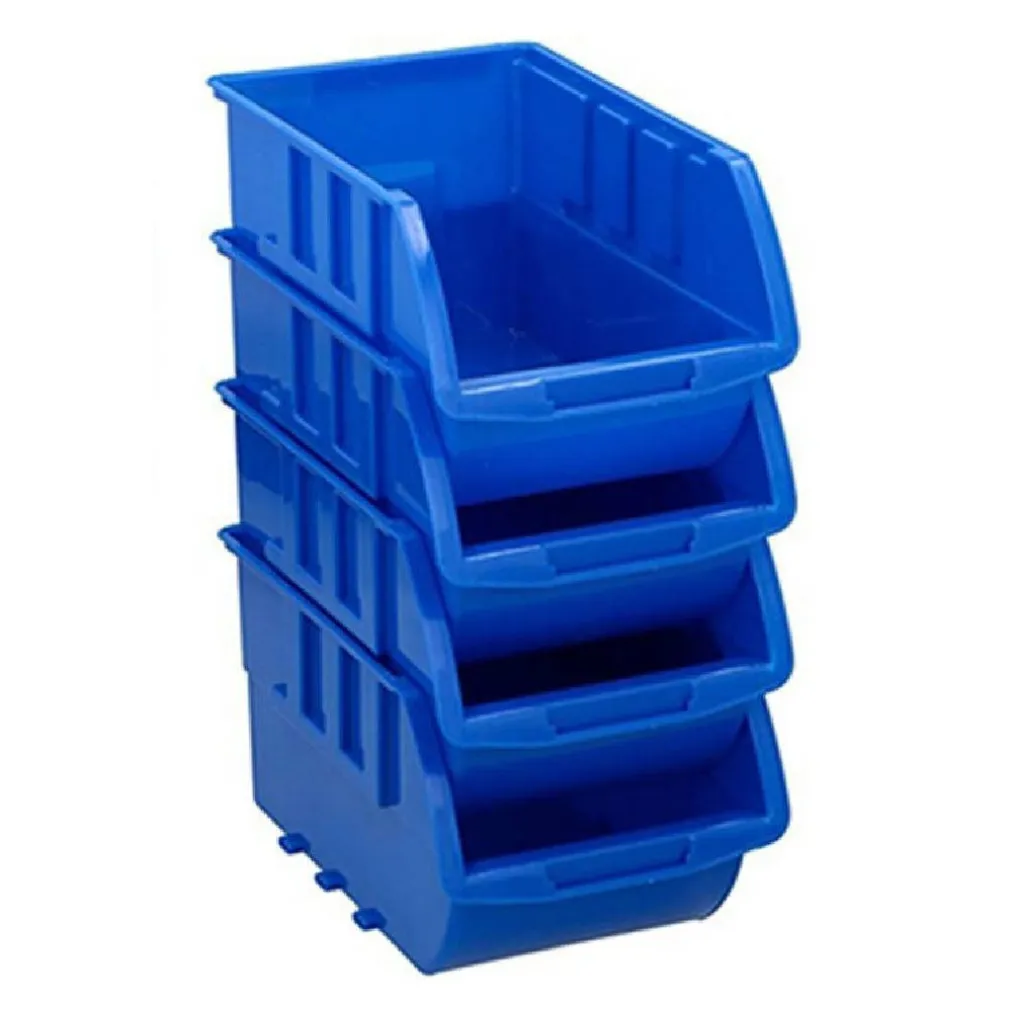 CONTENITORE PORTAUTENSILI CON GUIDA DA PARETE 4 SCOMPARTI ORGANIZER ATTREZZI