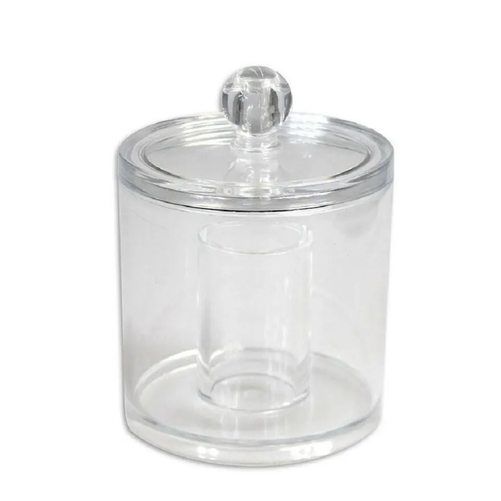 CONTENITORE ROTONDO COTTON FIOC OVATTA MAKE UP 2 SCOMPARTI ORGANIZER BAGNO 10238